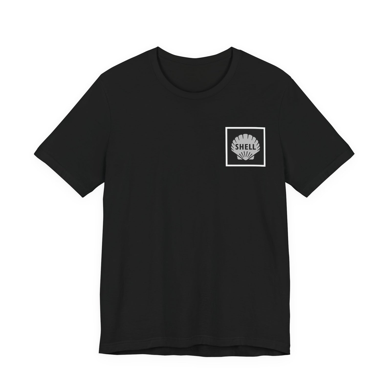 Shell Logo Pocket Tee — Vintage Gas Station Graphic T-Shirt