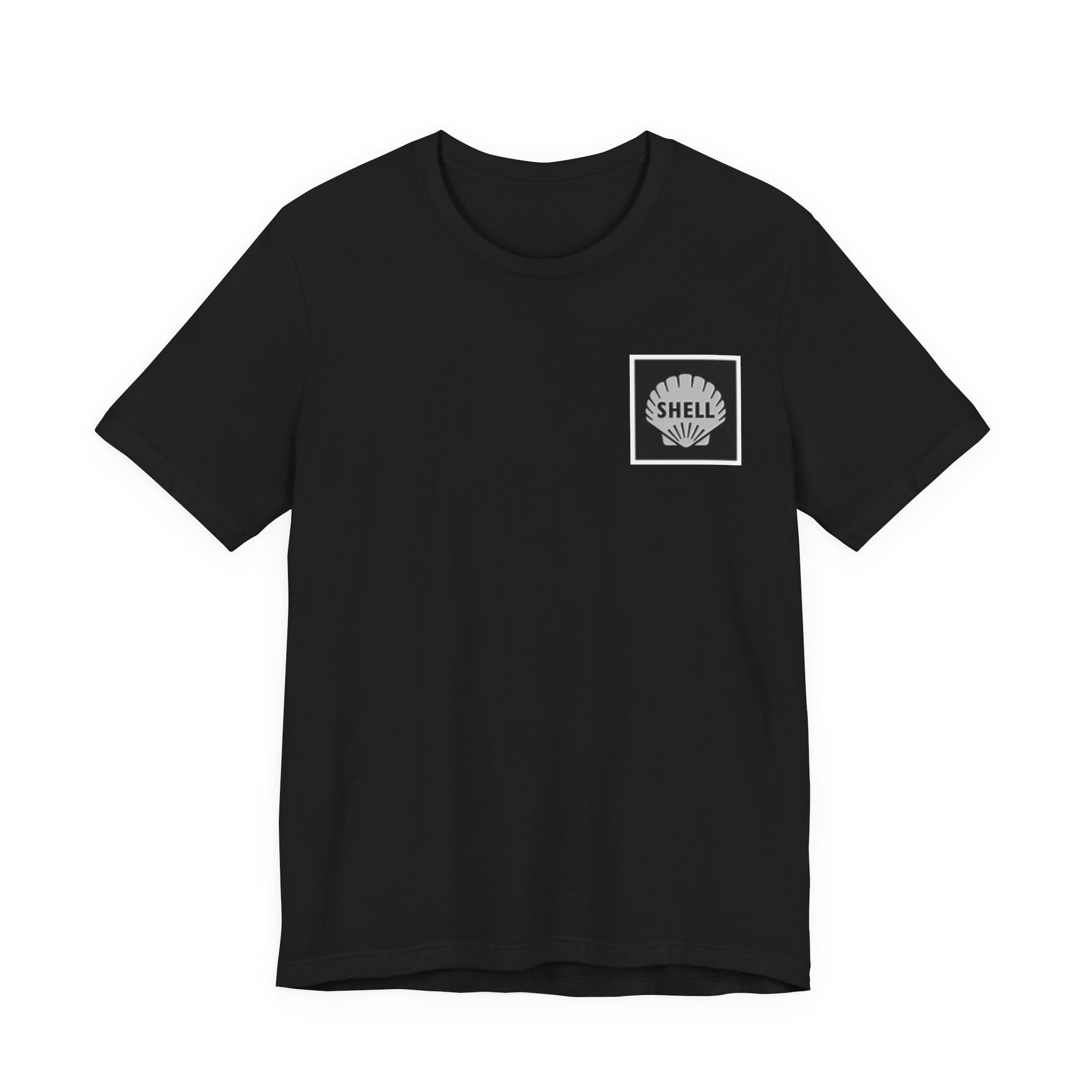Shell Logo Pocket Tee — Vintage Gas Station Graphic T-Shirt