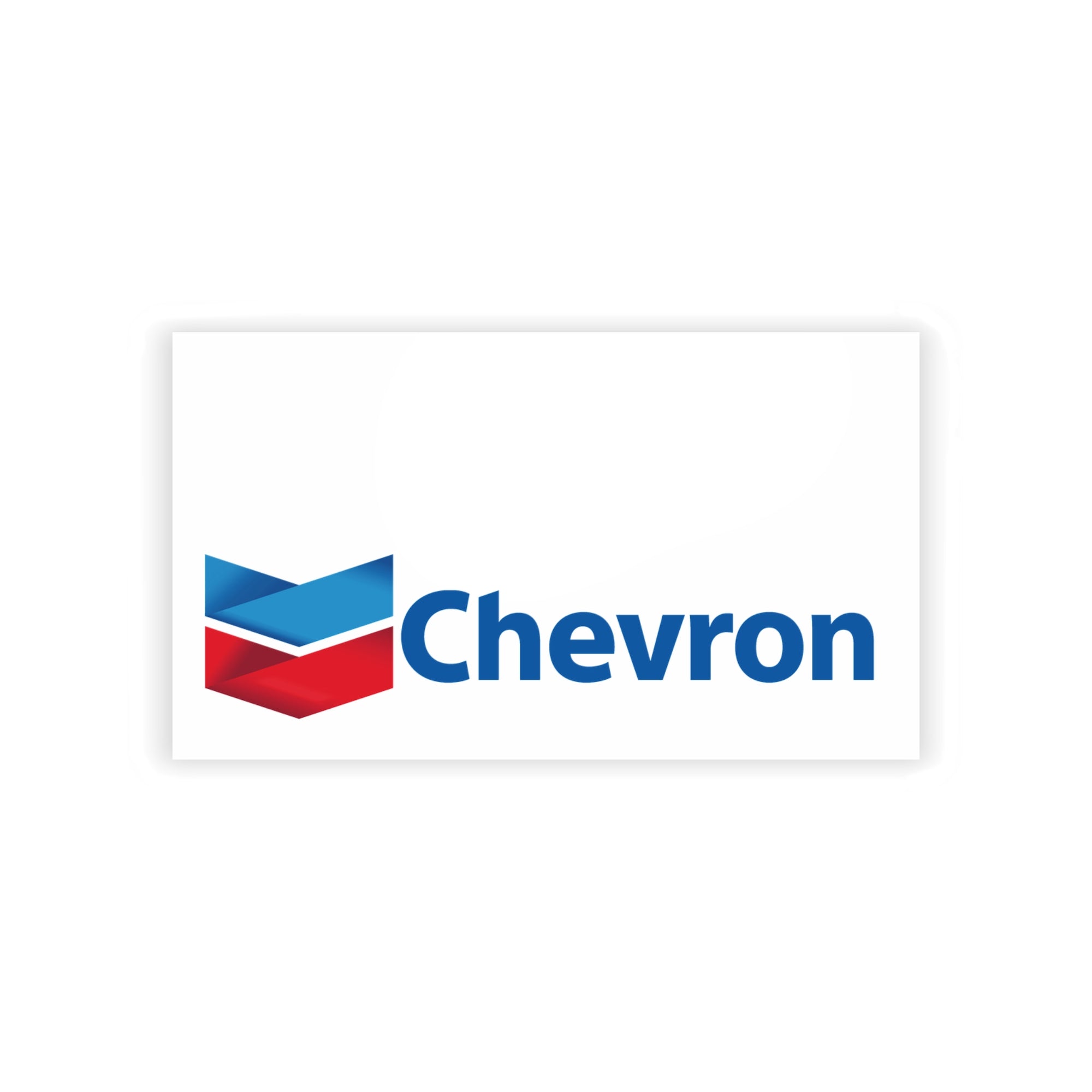 Chevron Logo Business Cards — Professional Corporate Card with Red &amp; Blue Chevron Design