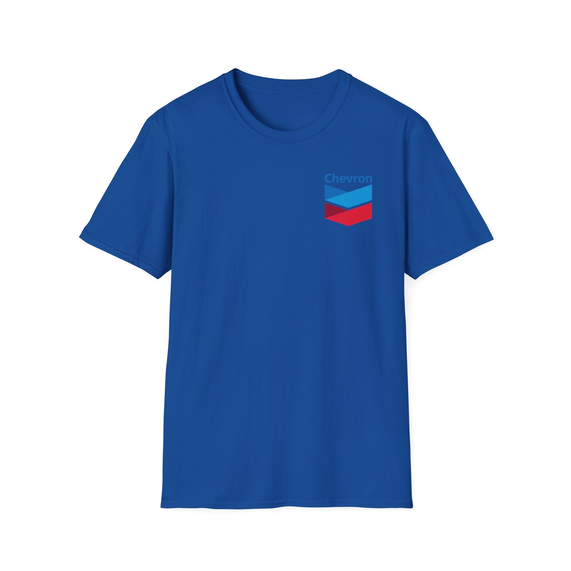 Chevron Pocket Logo T‑Shirt — Minimal Retro Chevron Tee